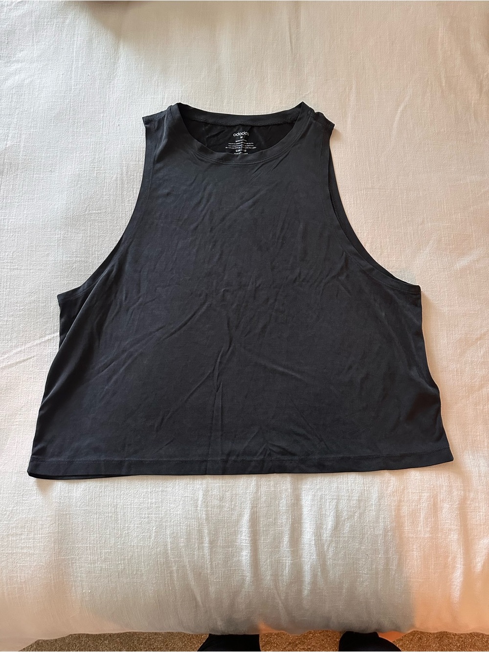 Ododos Women’s Black Cropped Muscle Tank
